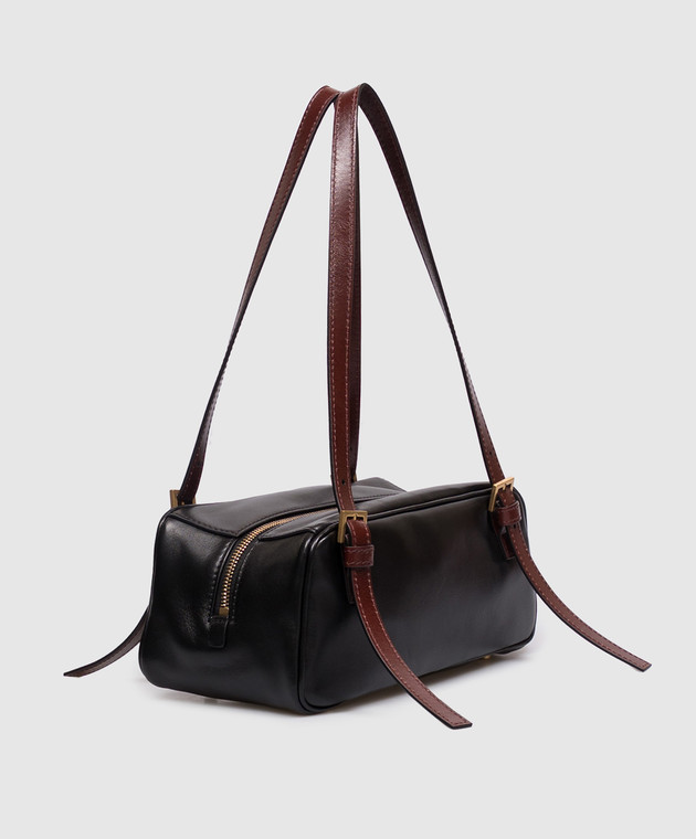 Versace Черная кожаная сумка Emblème Medusa 10243181A17696 изображение 3