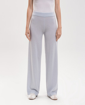 Allude Голубые брюки из шерсти и кашемира 26517706