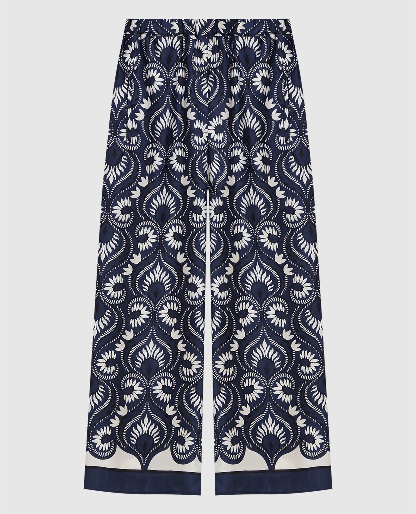 Сині штани WKDOTTICO із шовку