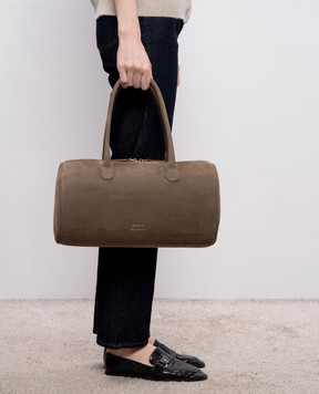 Loulou de Saison Коричневая сумка CLAUS с нубуком CLAUS