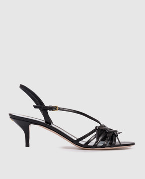 Valentino Чорні шкіряні босоніжки Nodine 8W2S0PB9DDT