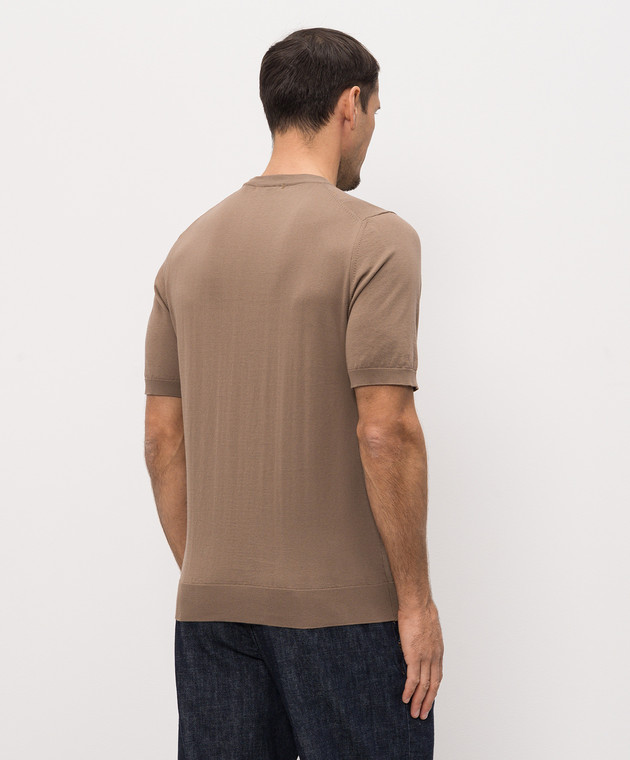 Cashmere&Whiskey Коричнева футболка MB003 зображення 4