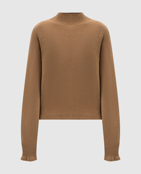 Twinset Коричневий светр з вовною та кашеміром 252TT3353