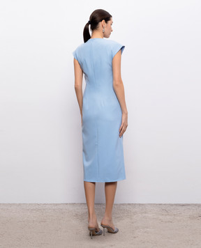 Nissa Голубое платье-футляр RZ16446