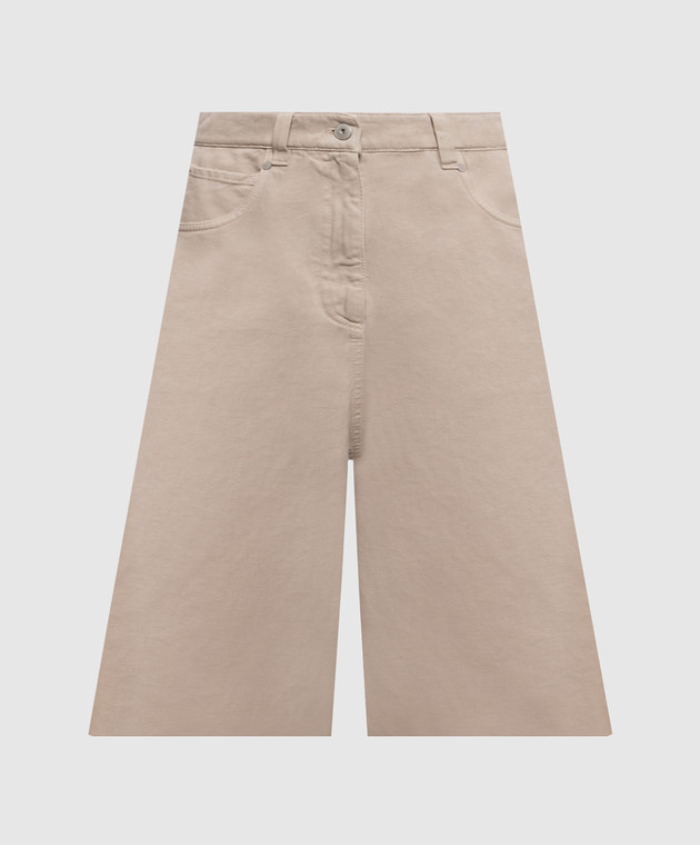 Brunello Cucinelli Серые джинсовые кюлоты M0H81P4082