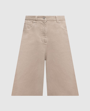Brunello Cucinelli Сірі джинсові кюлоти M0H81P4082