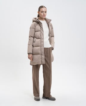 Woolrich Бежевий пуховик Kelly CFWWOU2088FRUT1148