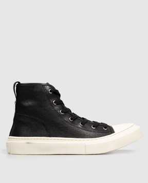 Ann Demeulemeester Черные кожаные хайтопы Ycke B0014406LT208