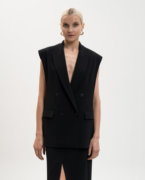 Dondup Черный двубортный жилет с монограммой DJ768IS0021DXXX