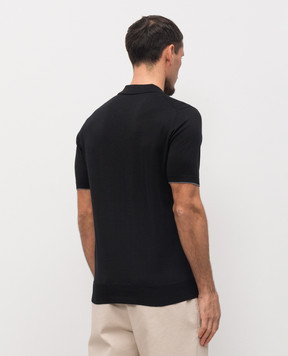 Brunello Cucinelli Черное поло M29800145