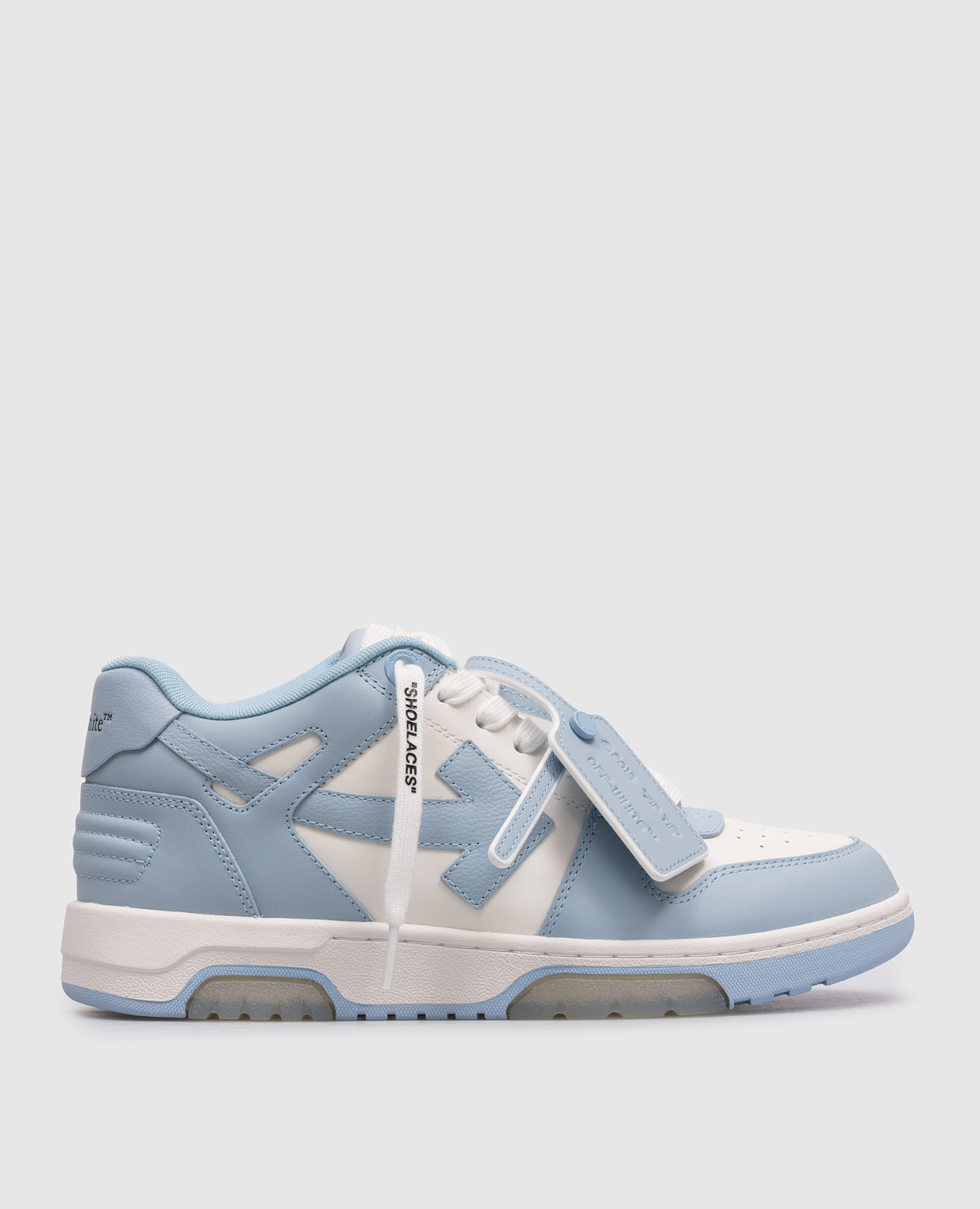 Голубые кожаные кроссовки Out Of Office