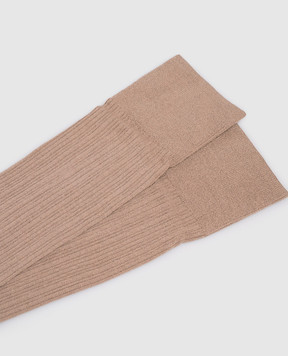 Brunello Cucinelli Коричневые гольфы из кашемира M64990009P