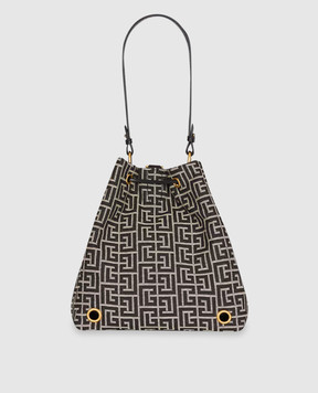 Balmain Черный рюкзак Pulse в монограммы шаблон GN1GE036TJTE