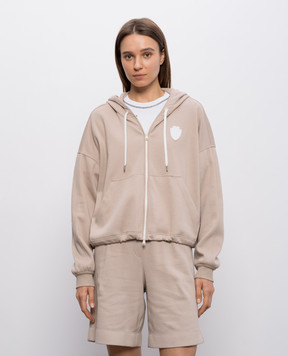 Brunello Cucinelli Бежевая спортивная куртка MG927VT406
