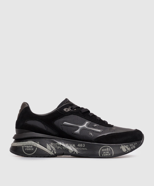Premiata Черные комбинированные кроссовки MOERUN MOERUN6445