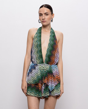 Missoni Сукня з відкритою спиною у візерунок MS26SQ24BR015D