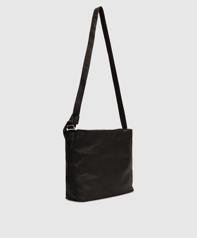 Ann Demeulemeester Черная кожаная сумка Runa с винтажным эффектом B0012628LT137 изображение 3