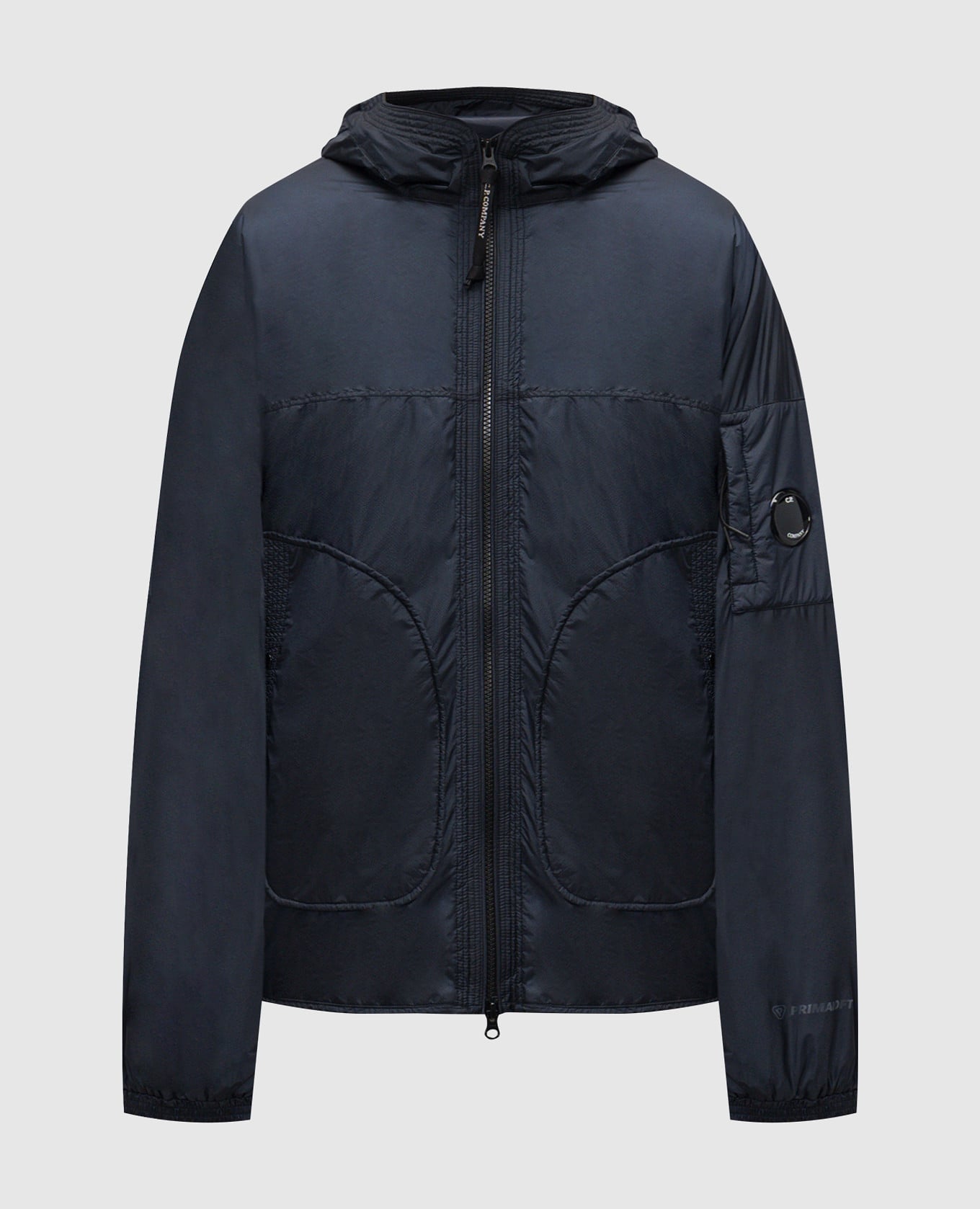 Синяя куртка с патчем