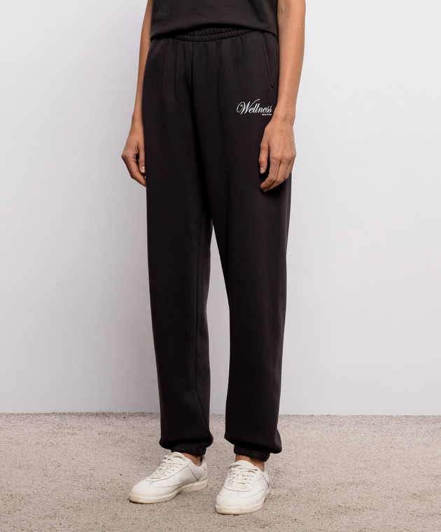 Sporty & Rich Коричневые утепленные джоггеры Soho PA070711083BR29 изображение 3