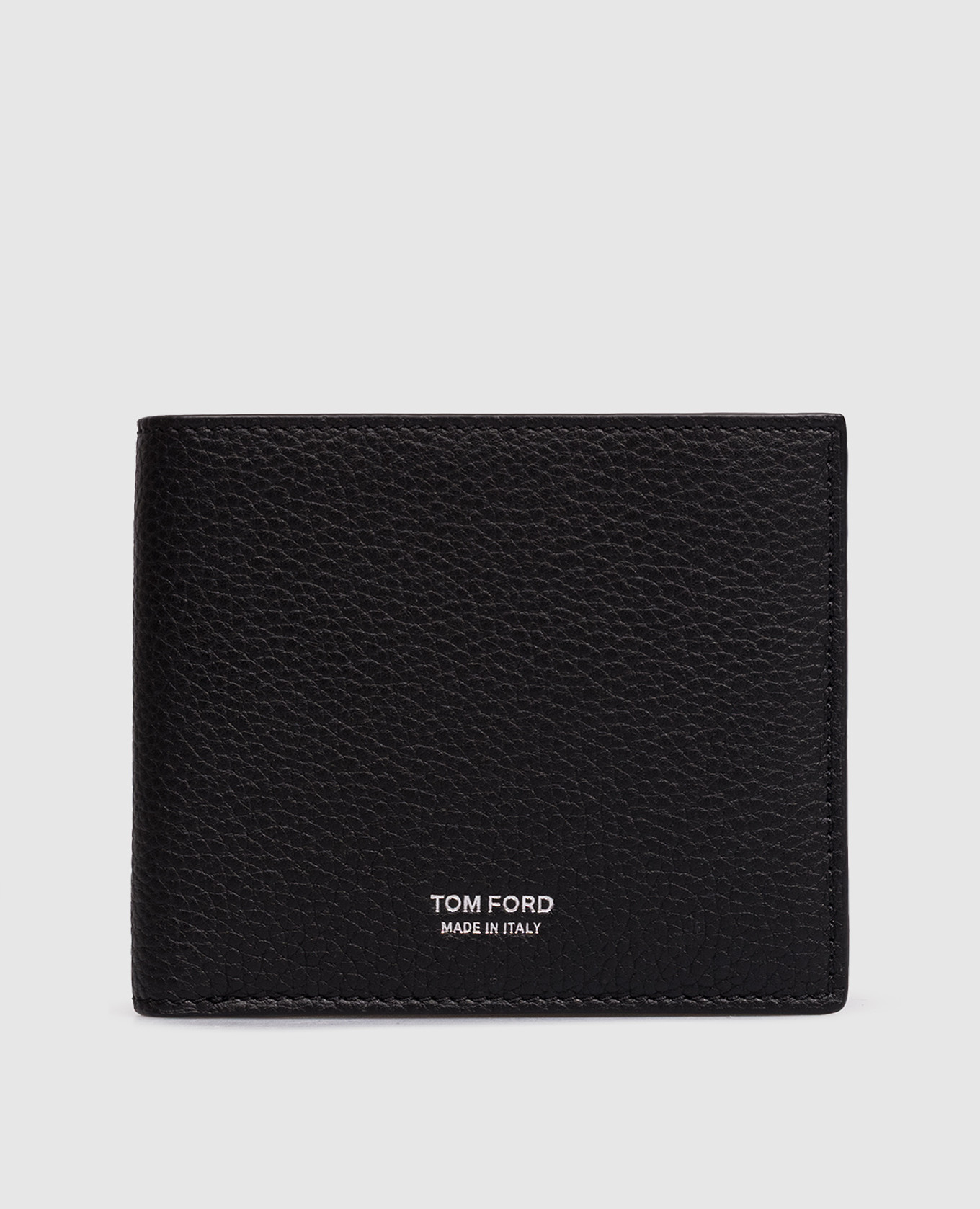 

Черный кожаный портмоне с контрастным принтом логотипа, Портмоне