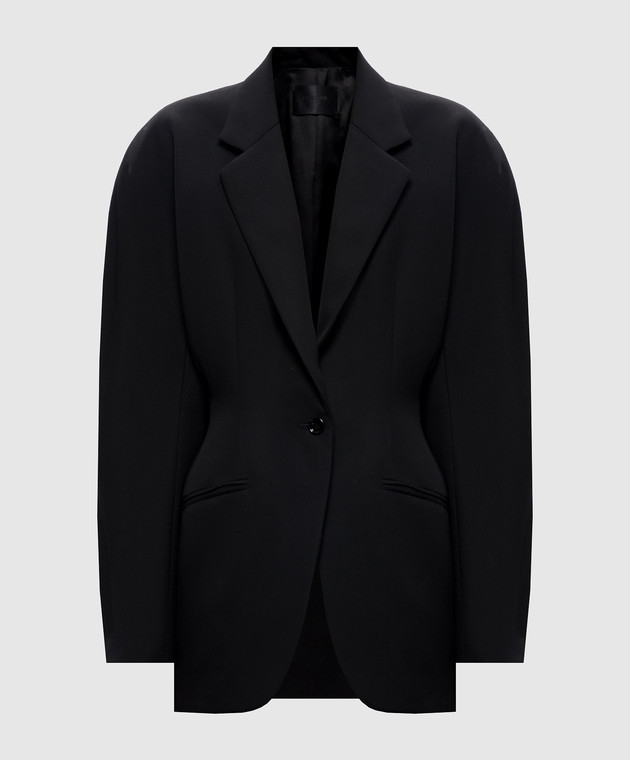 Thierry Mugler Черный жакет из шерсти COM1VE04801019