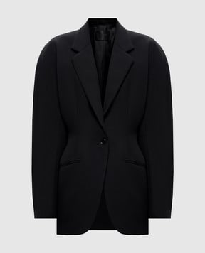 Thierry Mugler Черный жакет из шерсти COM1VE04801019