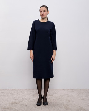 Peserico Синя сукня з вовною S02057J00A7551A