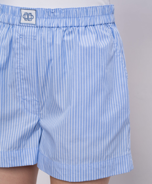 Simkhai Голубые шорты Sarah в полоску 2264049CO изображение 5
