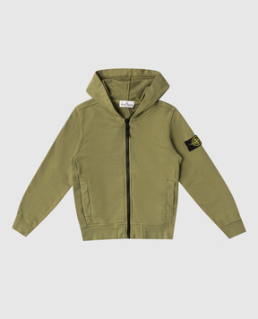 Stone Island Детская зеленая спортивная куртка с логотипом L1S166100004S004068