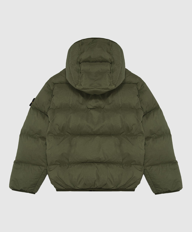 Stone Island Детская зеленая пуховая куртка L2S164100004S00281012 изображение 2