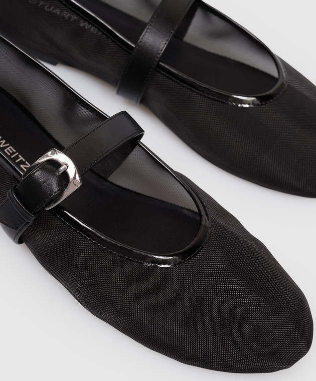 Stuart Weitzman Чорні балетки SAI BAREITALL MARY JANE SN511 зображення 5