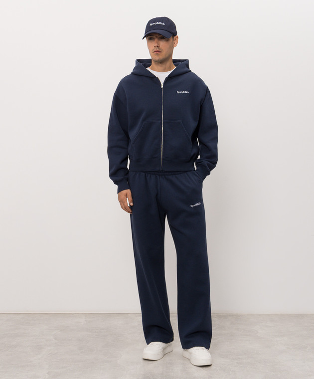 Sporty & Rich Синій утеплений спортивний костюм ST10284300BLPA0888106m зображення 2