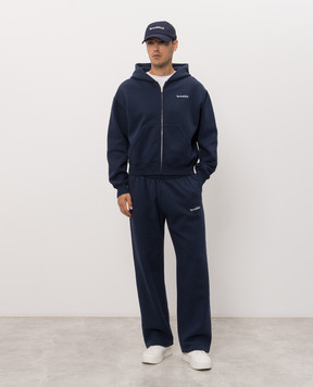 Sporty & Rich Синій утеплений спортивний костюм ST10284300BLPA0888106m