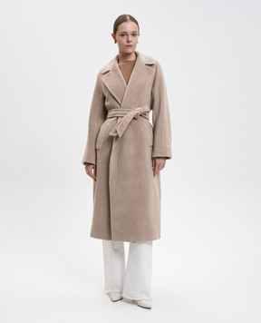 Max Mara Weekend Бежеве пальто TEMPERA з вовною TEMPERA