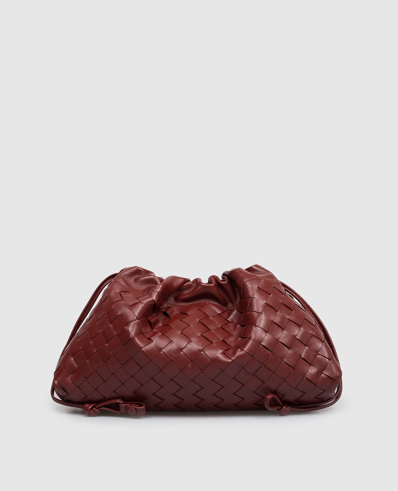 Красная кожаная сумка-кисет Notte