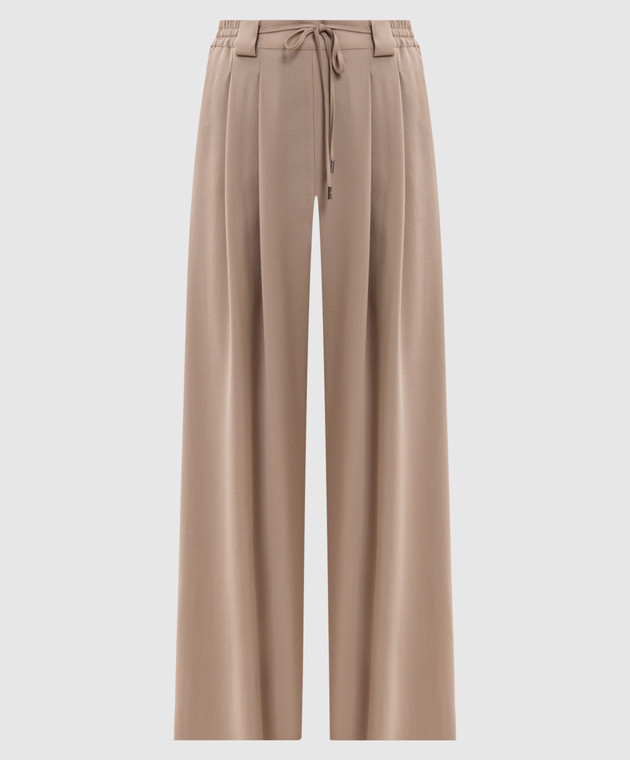 Ermanno Scervino Бежевые брюки из шерсти D492P361YXJ
