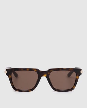 Alexander McQueen Коричневі сонцезахисні окуляри 841552J0749