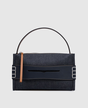 JW Anderson Синяя джинсовая сумка Loafer HB0716FA0495