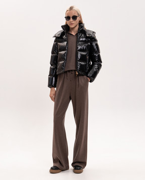 Moncler Черный укороченный пуховик Niveole L20931A00031597EU