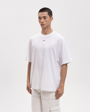 Off-White Біла футболка з принтом емблеми Chain Arrow 44MAA120S26J004