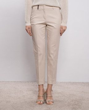 Peserico Бежеві штани з патчем M04716J001953