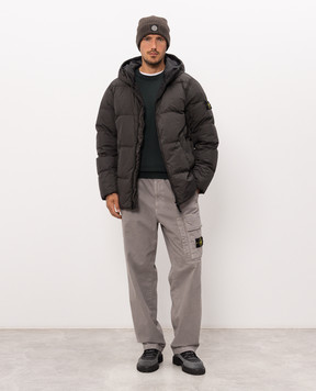 Stone Island Зелений світшот з патчем логотипа L2S156100060S0051