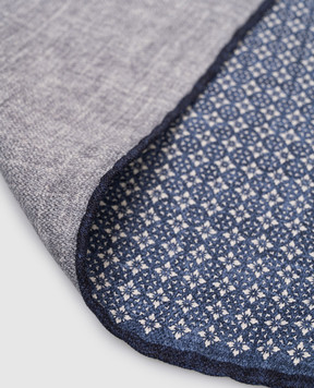 Brunello Cucinelli Двостороння хустка-паше із шовку з візерунком MX8690091