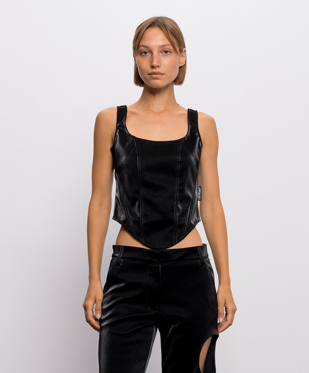 Off-White Черный топ 2FA00396T изображение 3