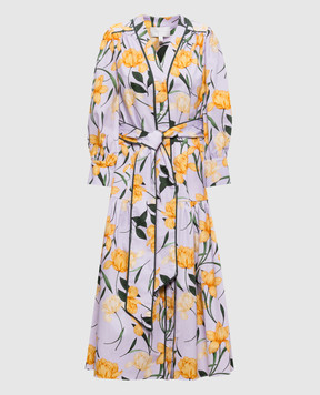 Christy Lynn Фіолетова сукня Layla в квітковий принт CLD149F80