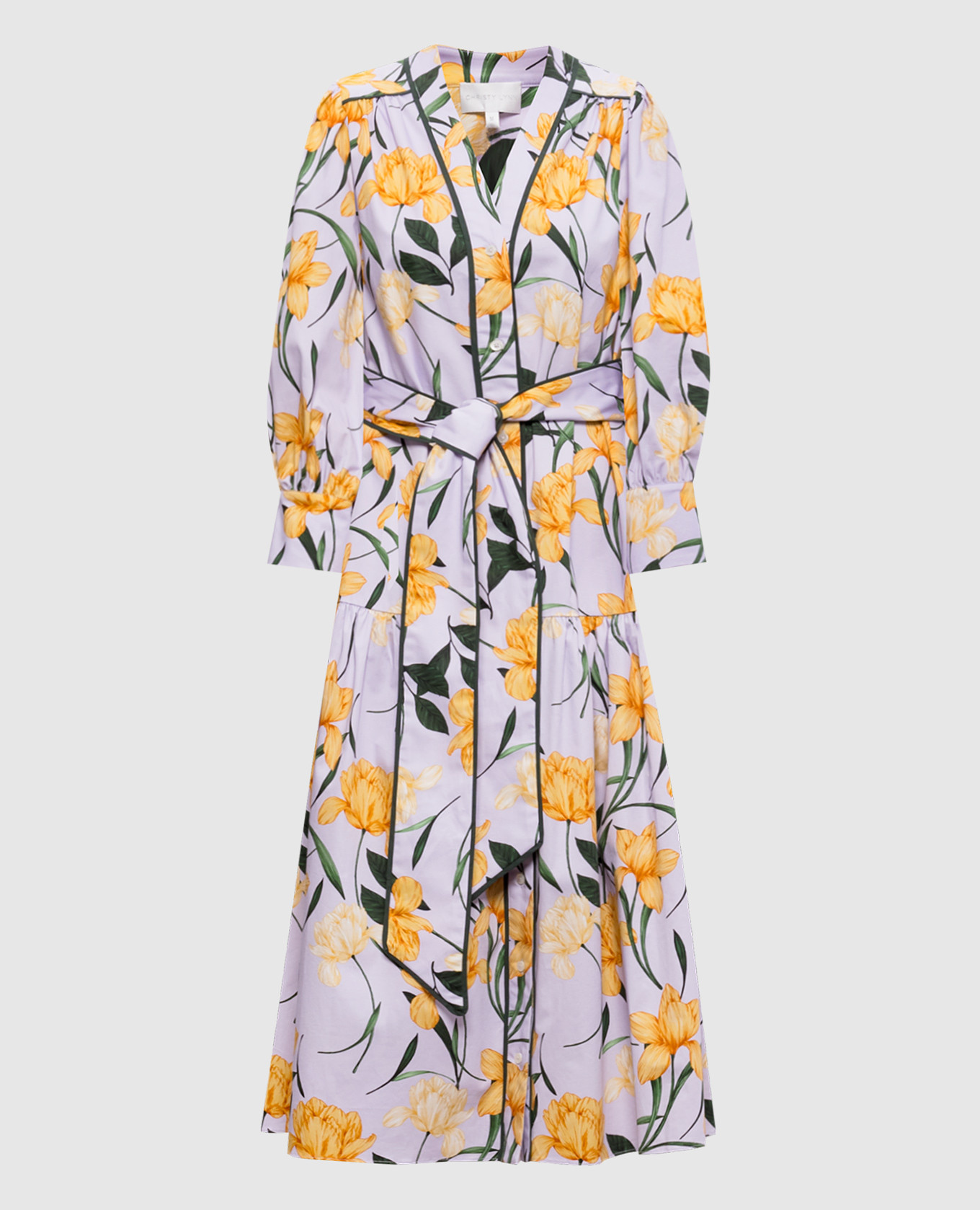 

Фиолетовое платье Layla в цветочный принт, Фиолетовый, Повседневные платья