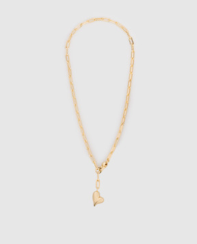 Jenny Bird Золотая цепочка Puffy Heart с позолотой JB1356HPGW