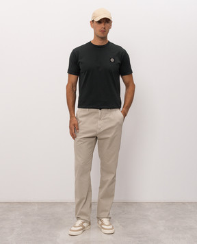 Stone Island Бежеві штани з нашивкою логотипа L2S153100030S00L1