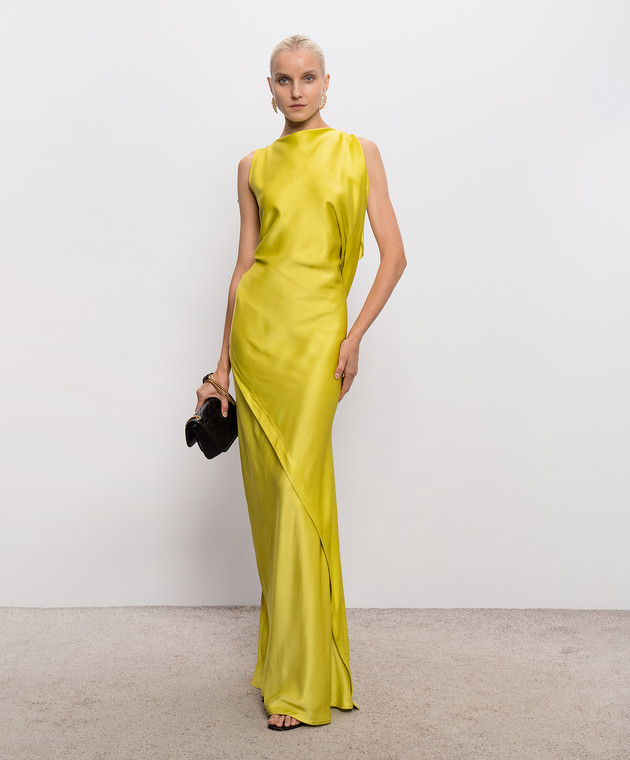 Victoria Beckham Желтое платье макси Kyra 1326WDR007465A изображение 2