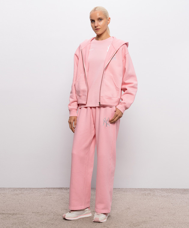 Sporty & Rich Розовая футболка Yankees Arch TO1191818695PL151 изображение 2